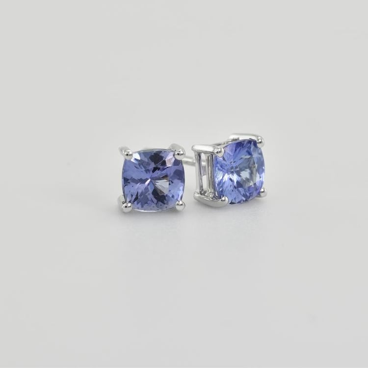 Goldene Ohrringe mit Tansaniten Chavonah 28847