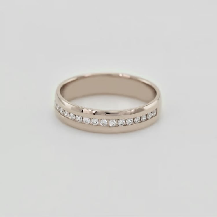 Goldener Eternity-Ring mit Diamanten aus Haselnussgold Loby 166350