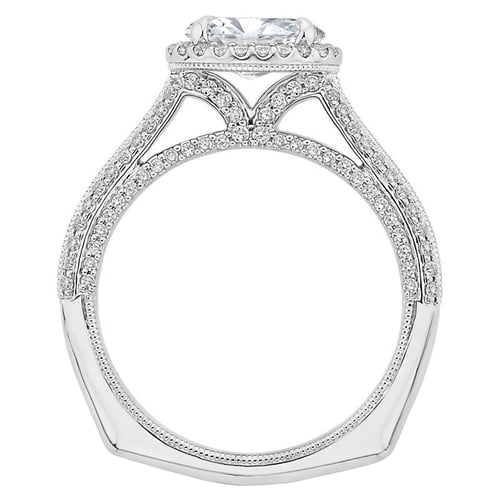 Diamanten Verlobungsring im Halostil Leimoni