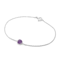Armband aus Platin mit Amethyst Arleth