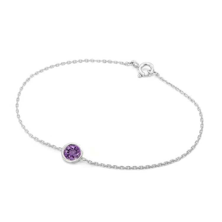 Armband aus Platin mit Amethyst Arleth