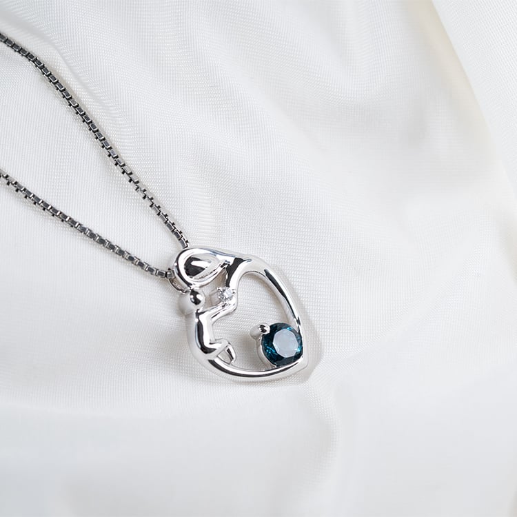 Anhänger Mutter und Kind mit Topas und Diamanten Ella 131148