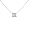 Silberne Halskette mit Diamant Engelszahlen