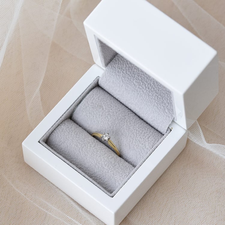 Goldring mit Diamanten 71188