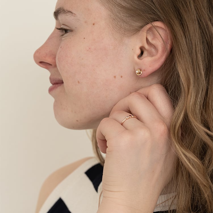 Ring mit drei Edelsteinen Ihrer Wahl Dania 121443