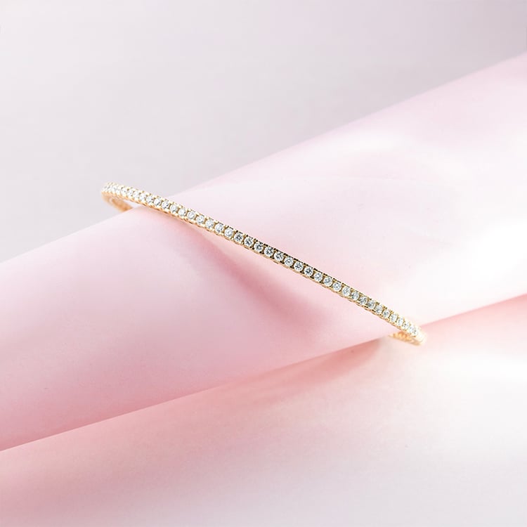 Goldenes Flexi Armband mit Lab Grown Diamanten Roberts 150320