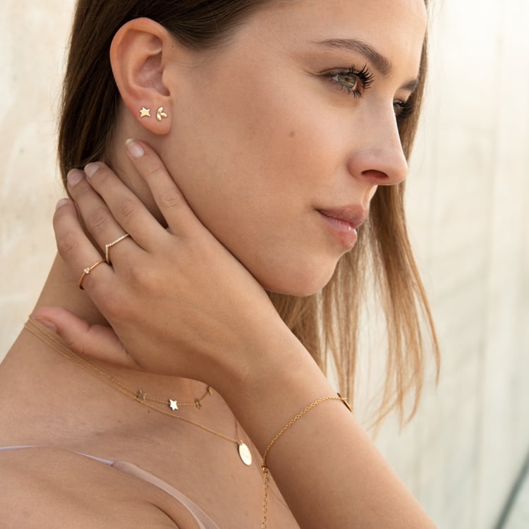 Silbernes Schmuck-Set mit Sternen Der kleine Prinz 123067