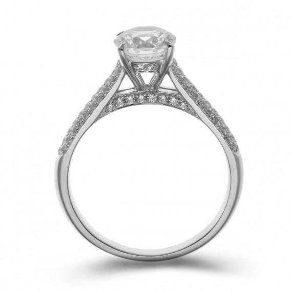 Verlobungsring aus Platin 10498