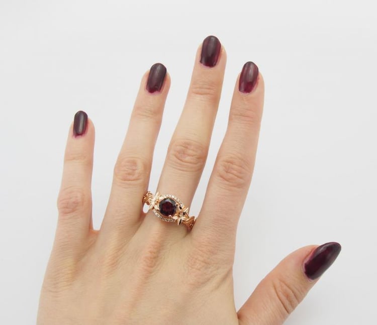 Goldring mit Turmalin und Diamanten Iriana 9154