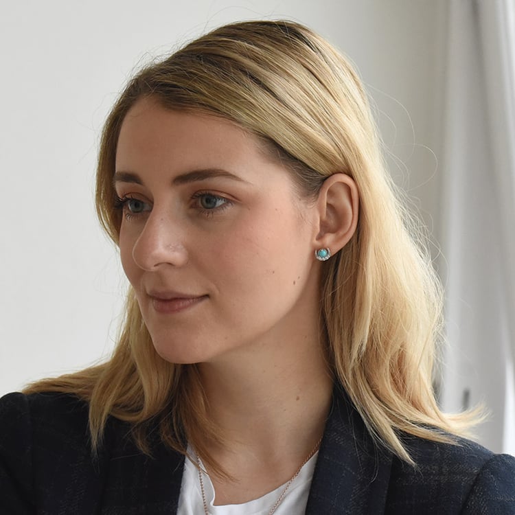 Ohrringe in Silber mit Türkis und Zirkonia Timber 72824