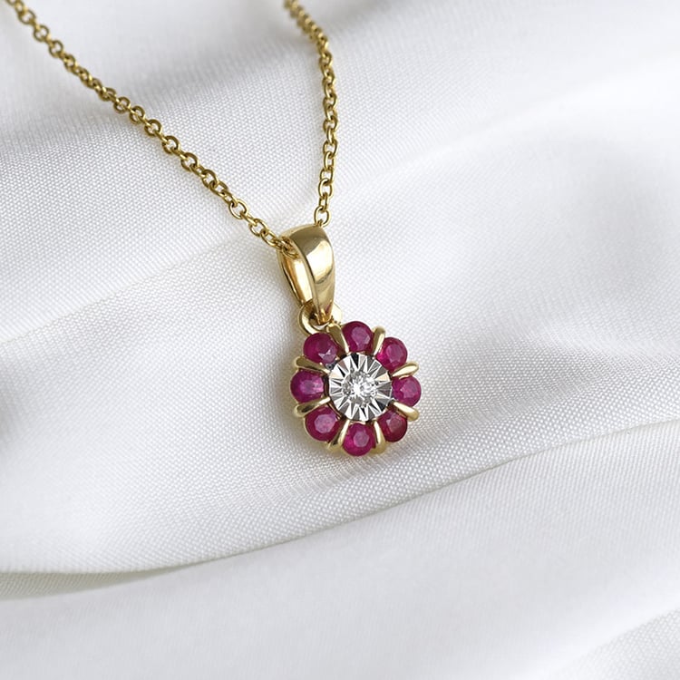 Anhänger mit Rubinen und Diamanten Greta 84936