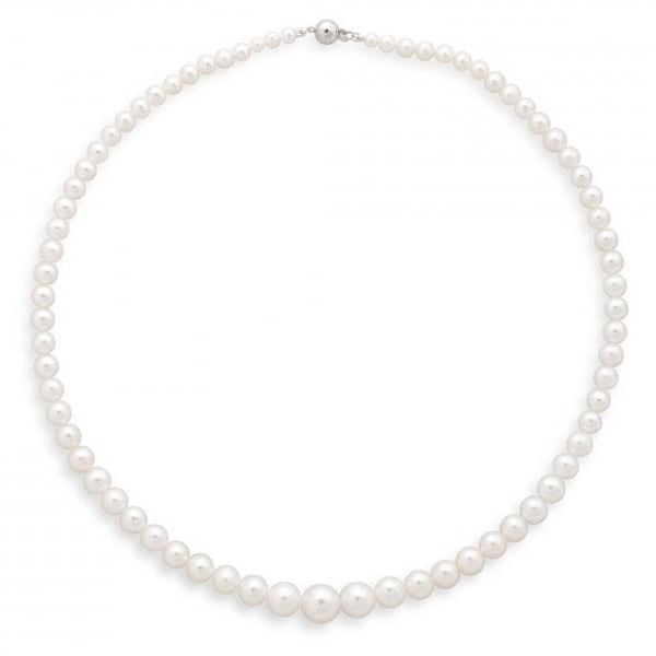 Perlenkette aus weißen Perlen Ellie 23996