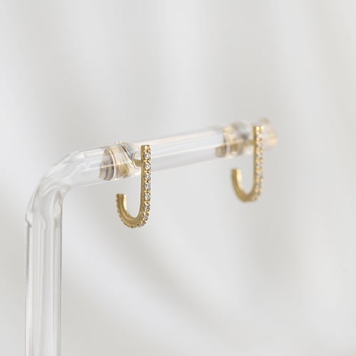 Minimalistische Ohrringe mit Diamanten Passang