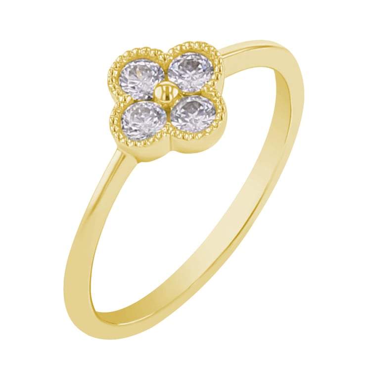 Ring mit einer Blume aus Lab Grown Diamanten Simra 110478