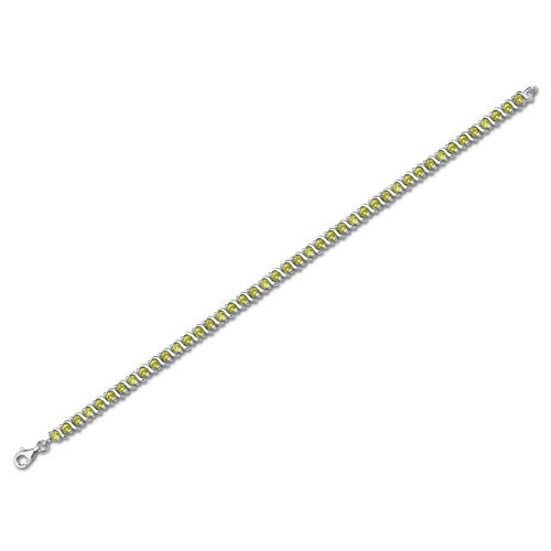 Silbernes Armband mit Olivinen Lakobe 6250