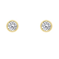 Goldene Ohrringe mit 0.16ct Diamanten Jehan