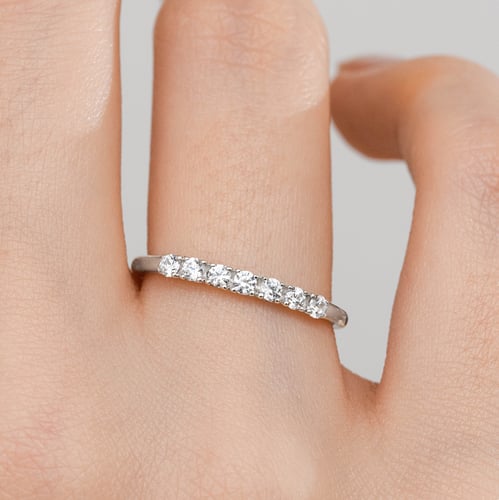 Goldener Memoryring mit Lab Grown Diamanten Albin