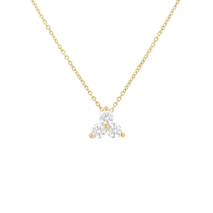 Romantischer Anhänger mit drei Diamanten Lizzy 84958