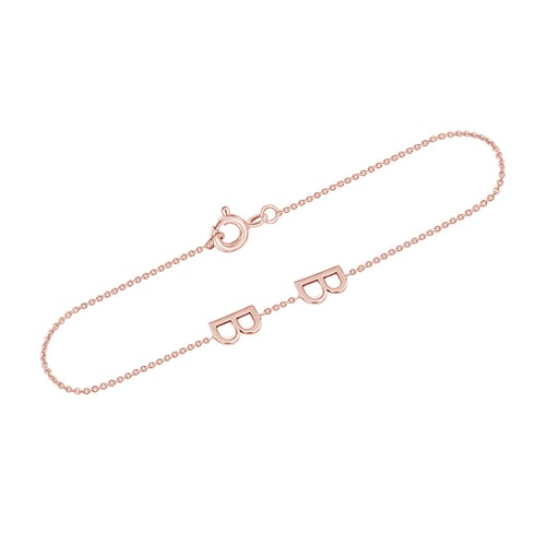Armband mit 2 Buchstaben Ihrer Wahl Annika