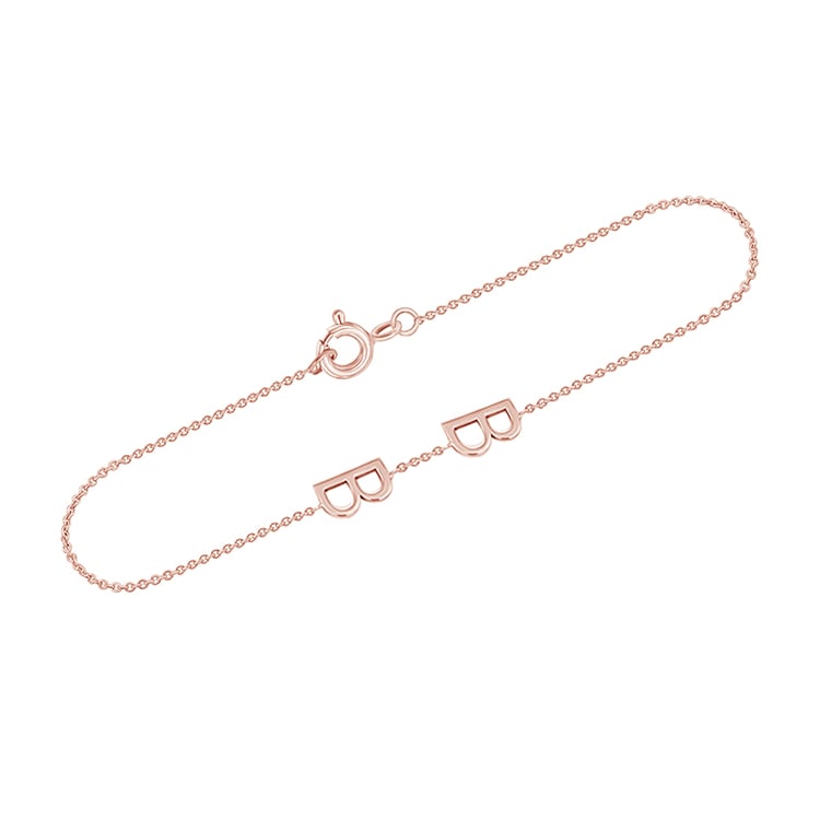 Armband mit 2 Buchstaben Ihrer Wahl Annika 111058