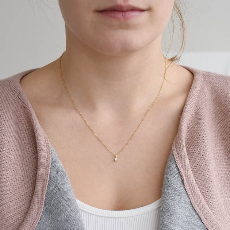 Anhänger mit Diamant und vier Krappen Alexen 92705