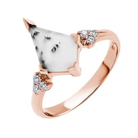 Ring mit dendritischem Opal Kettil