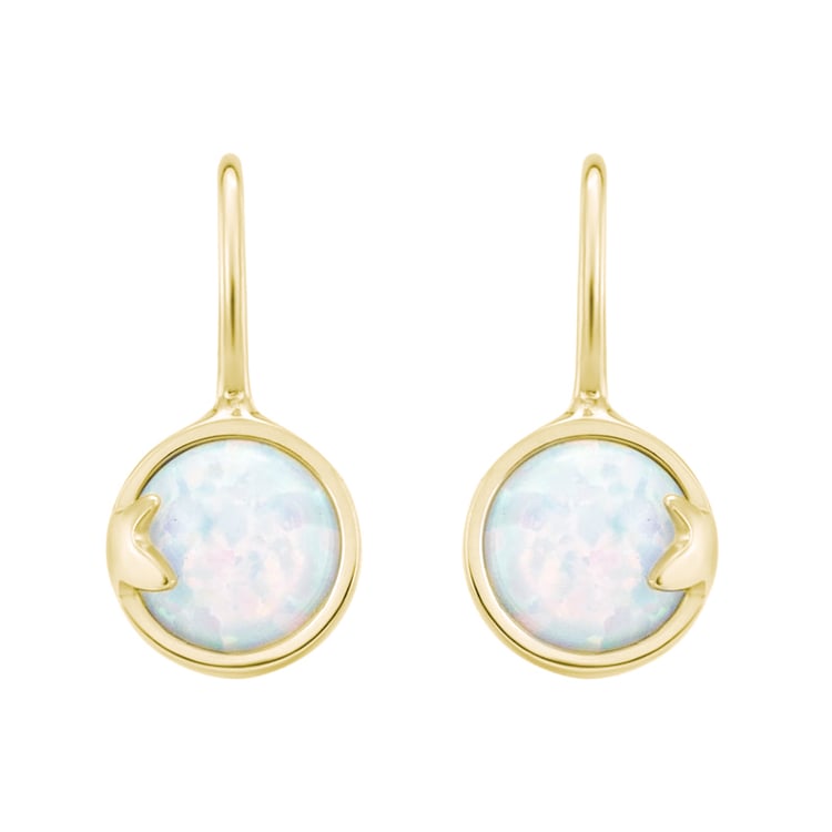 Kinderohrringe aus Gold mit weissen Opalen Yona 31183