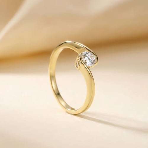Verlobungsring mit Buchstabenund Lab Grown Diamanten Saffar