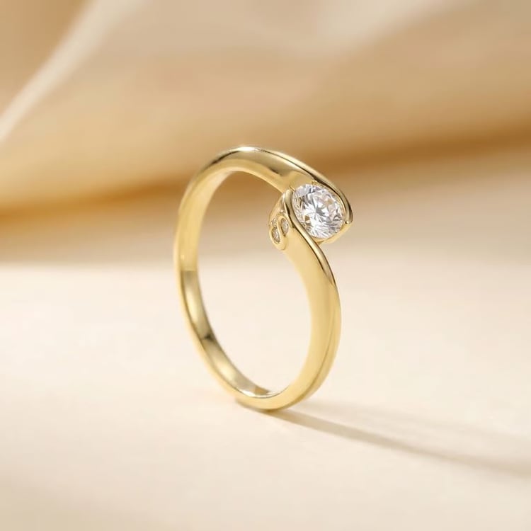 Verlobungsring mit Buchstabenund Lab Grown Diamanten Saffar 167568
