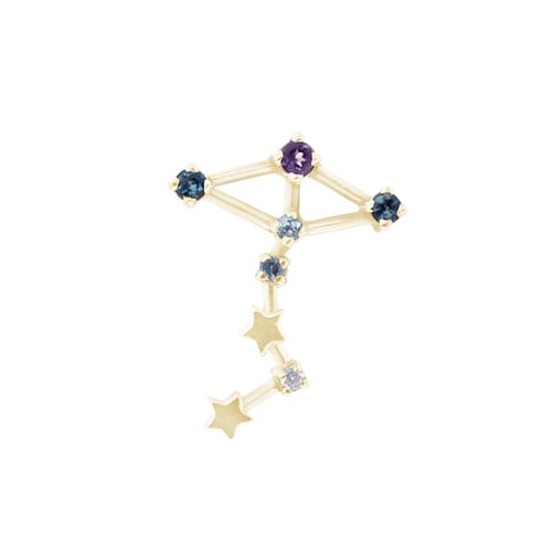 Ohrring mit Sternzeichen Scorpio