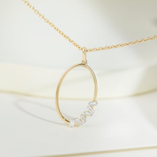 Anhänger aus Gold mit Lab Grown Diamanten Rosie