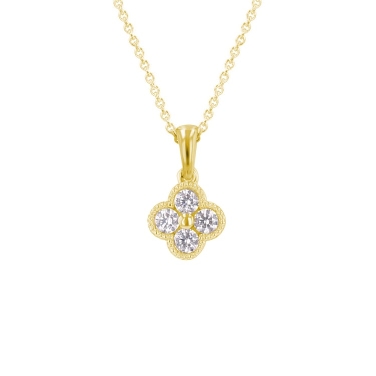 Anhänger mit einer Diamantblume Arwen 110482