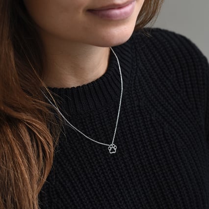 Hundepfote-Anhänger aus Gold Louiss