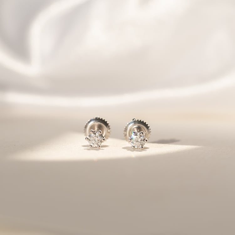 Minimalistische Ohrstecker mit Lab Grown Diamanten Jayne 98406