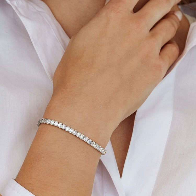 Goldenes Tennisarmband mit Lab Grown Diamanten Ida 162571