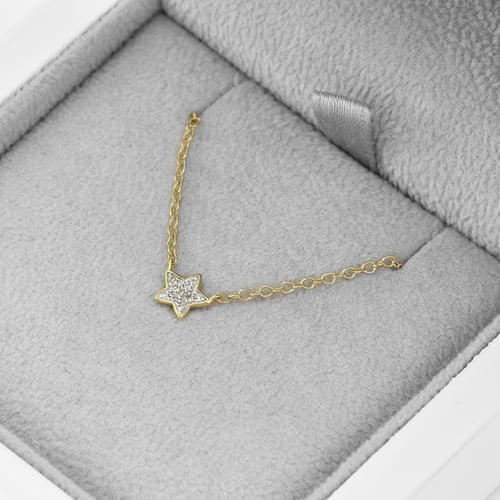 Kette mit einem Stern aus Diamanten Ceara