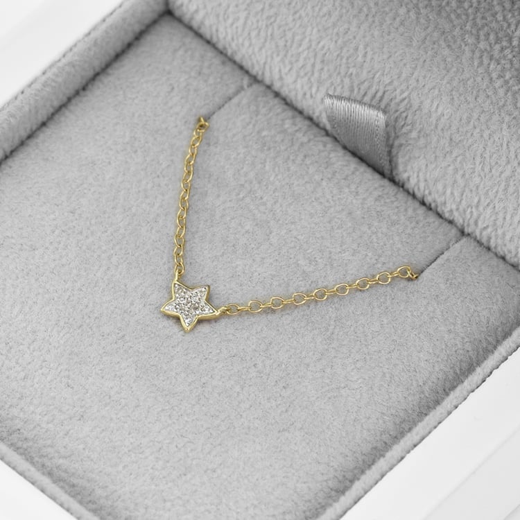 Kette mit einem Stern aus Diamanten Ceara 42142