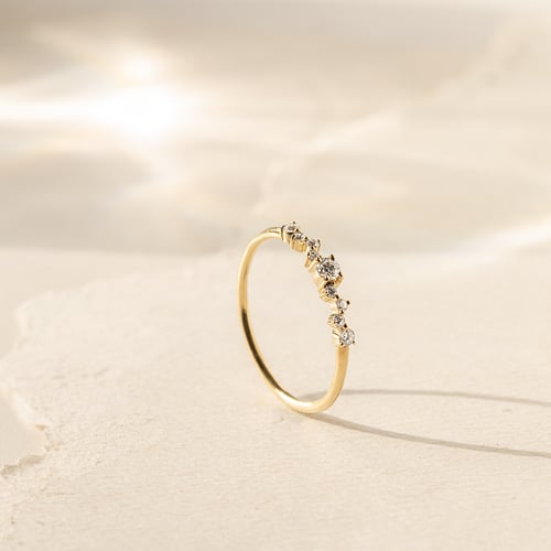 Cluster Ring mit funkelnden Lab Grown Diamanten Percy