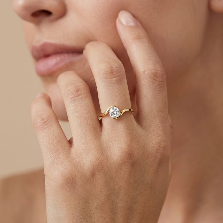 Scheidungsring mit Lab Grown Diamant Saffar 165107