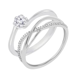 Ringset mit Diamanten Ihrer Wahl Izabelle