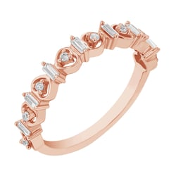 Eternity-Ring mit runden und Baguette Lab Grown Diamanten Andrade