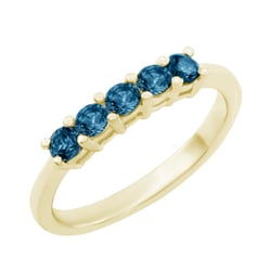 Ring besetzt mit blauen Diamanten Aisha