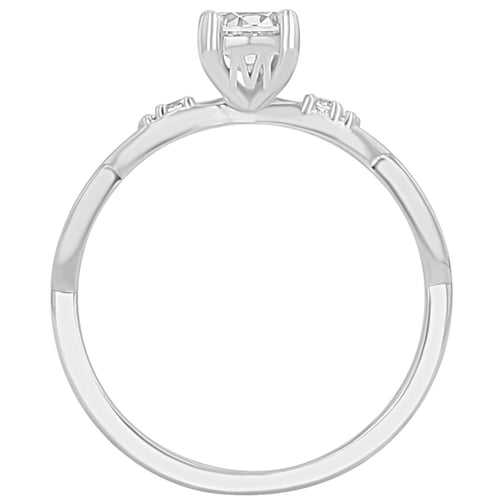 Verlobungsring mit Buchstaben und Diamanten Halym