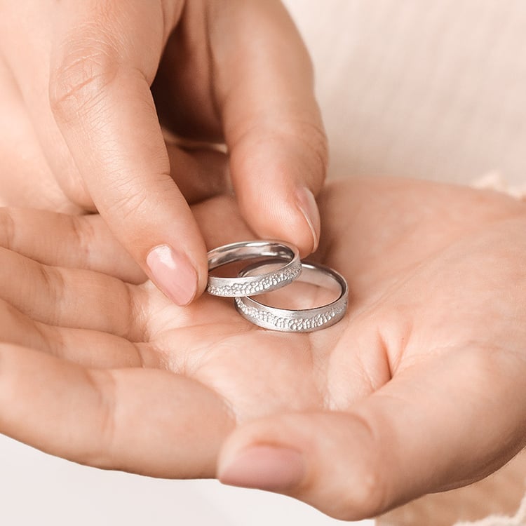 Goldene matte Eheringe Bobble 155205