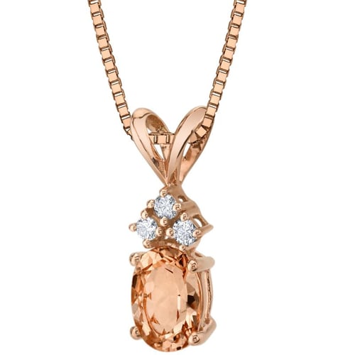 Schmuckset mit Morganiten und Diamanten Ama