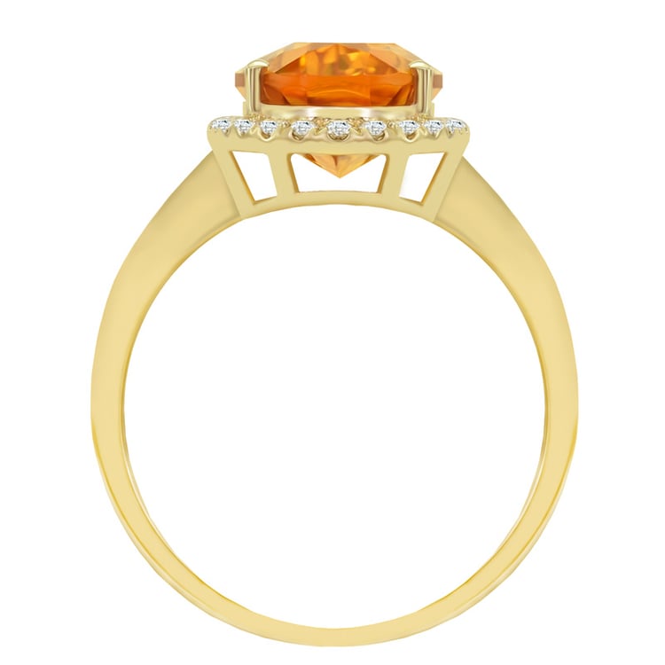 Ring aus Gold mit Citrin 6066