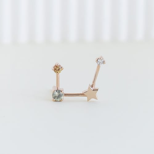 Ohrring mit Sternzeichen Virgo