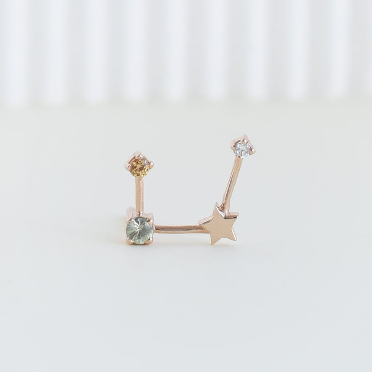 Ohrring mit Sternzeichen Virgo 95272