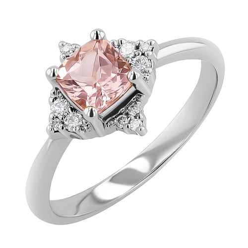 Ring mit Morganit und Diamanten Ethany