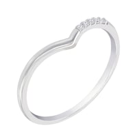 Memoire Ring in V-Form mit Diamanten Annelisa